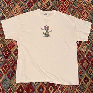 Alab Snail Graphic Tee “Take Me Away From All of This” - White, Size XXL